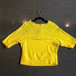 Bright yellow blouse